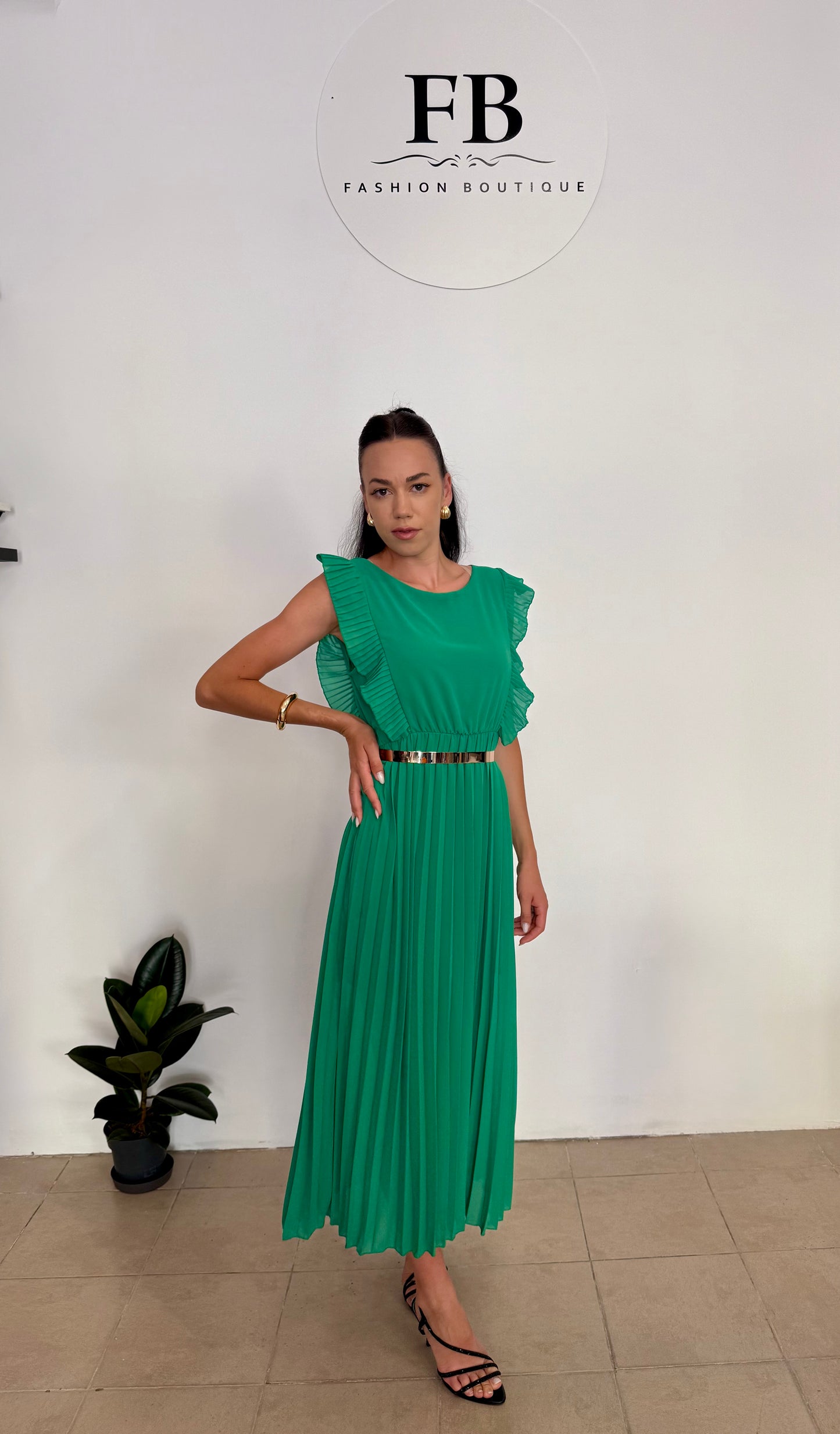 Rochie plisata + curea