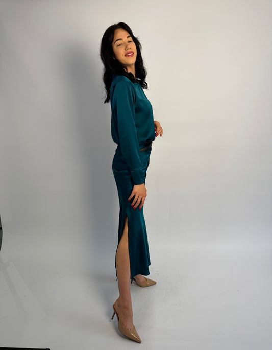 Set elegant din saten