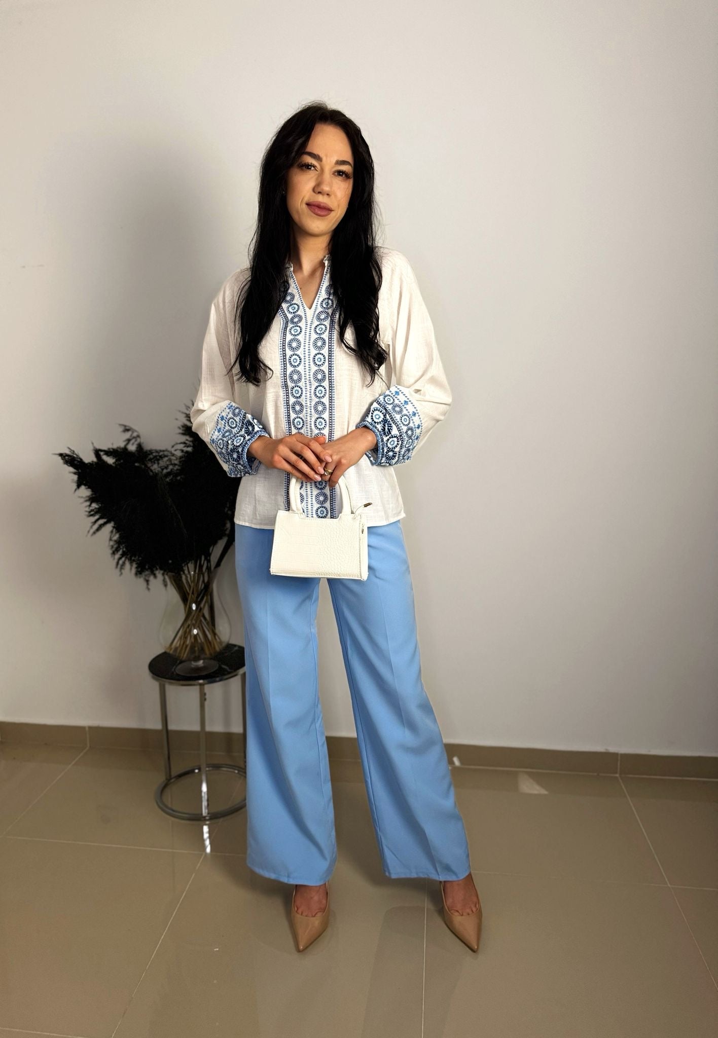 Pantalon albastru