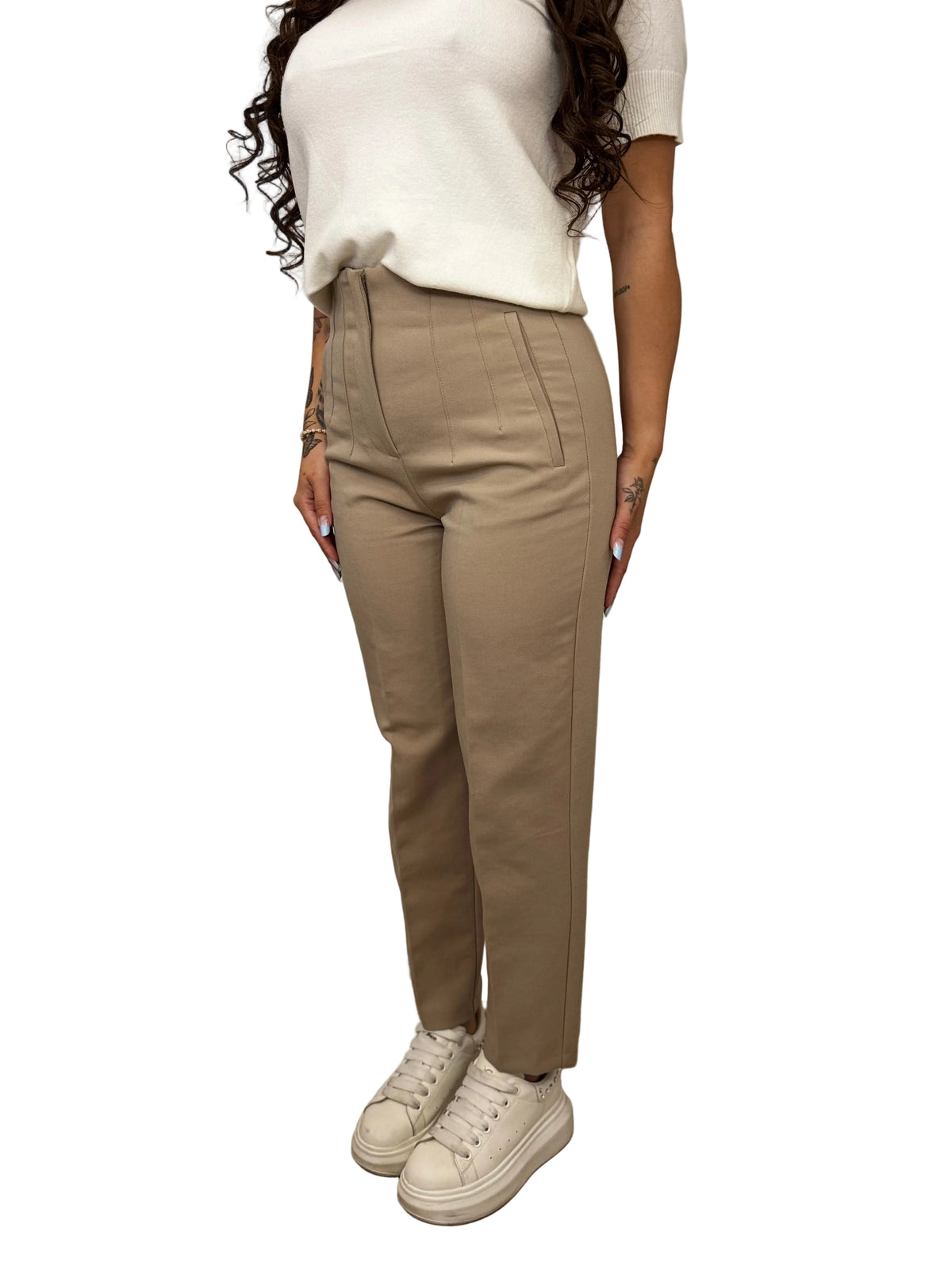 Pantaloni bej