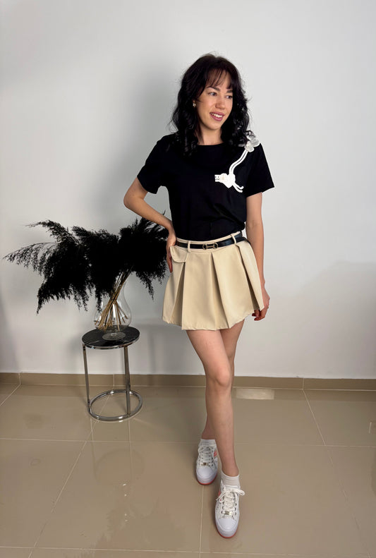 Tricou cu floare