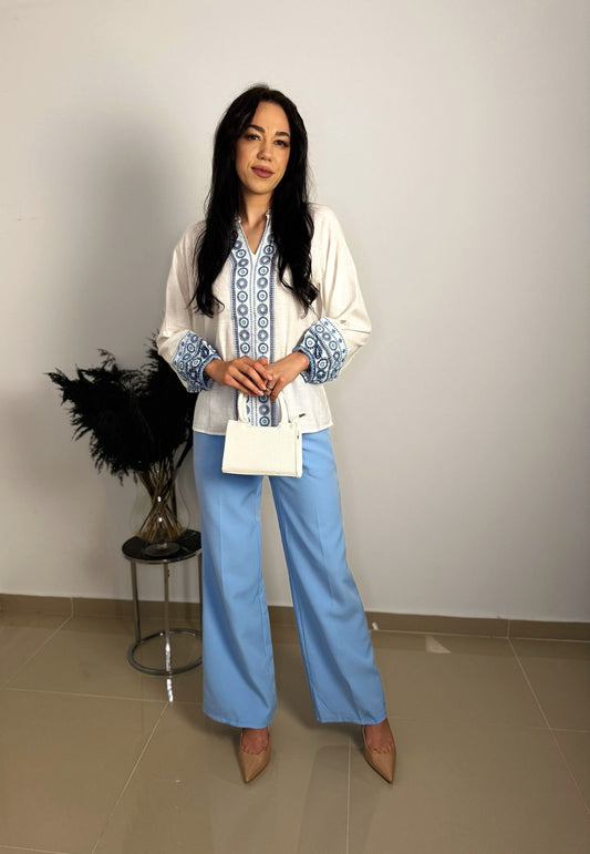 Pantalon albastru